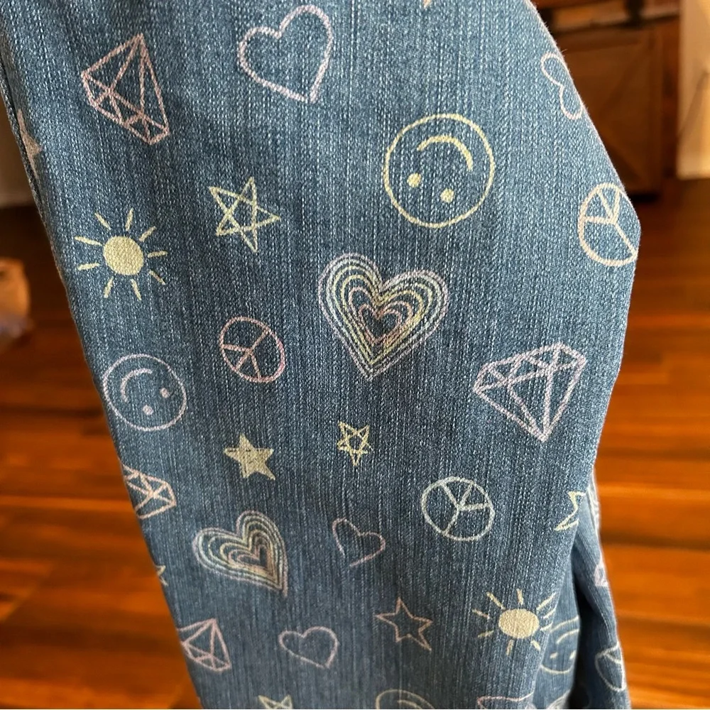 The Children’s Place‎ Girls Doodle Straight Jeans 12 Adjustable Waist